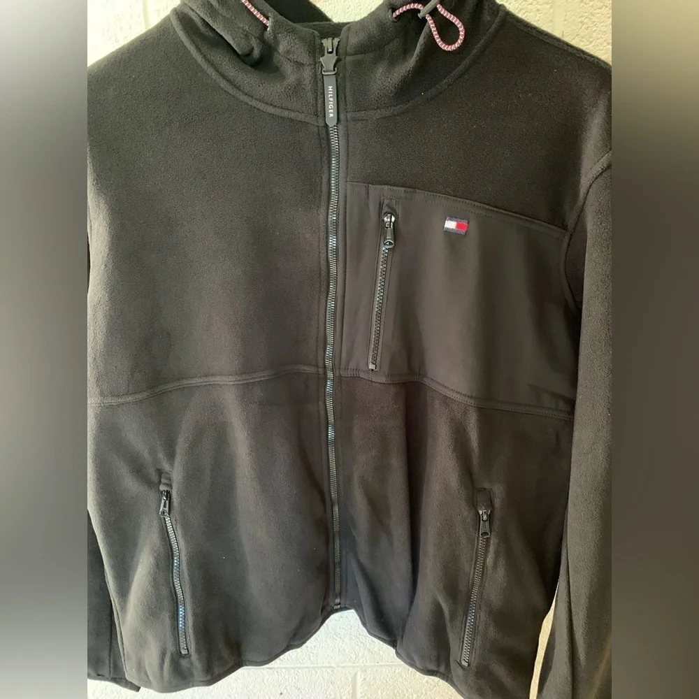 Tommy Hilfiger Men's Hooded Performance Fleece Jacket NWT